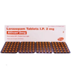 Lorazepam Tablets I.P 2mg (Ativan 2mg)