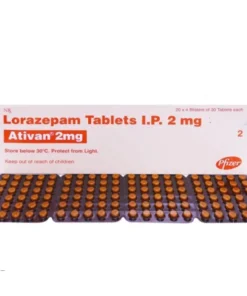 Lorazepam Tablets I.P 2mg (Ativan 2mg)